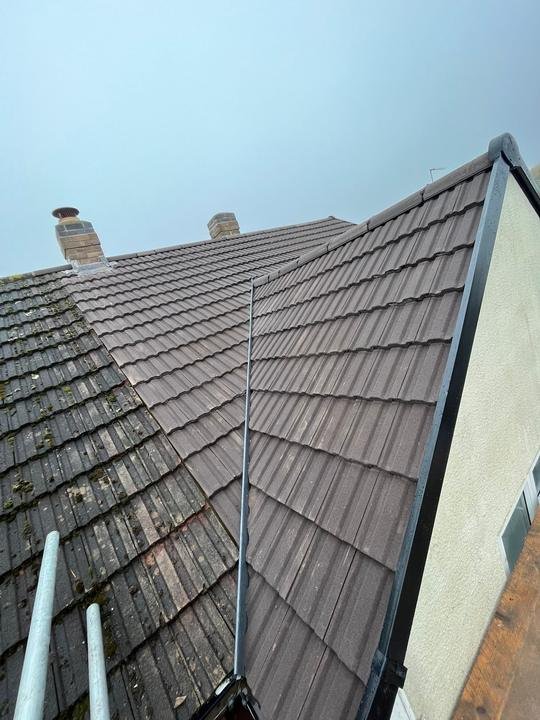 Brown tile valley